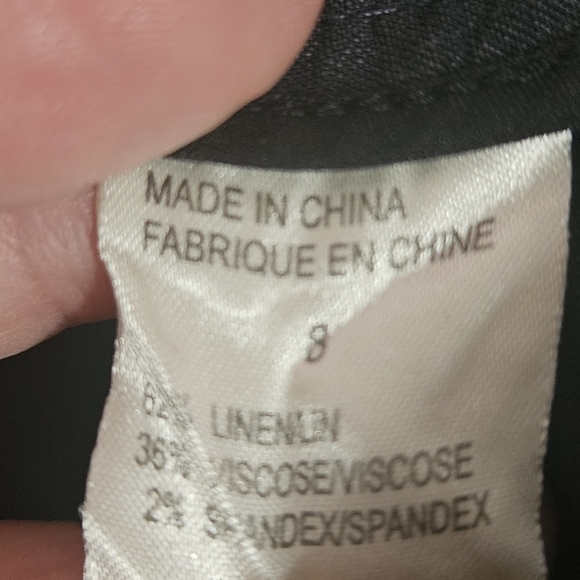 Theory cropped linen blend pants size 8 - Picture 11 of 13